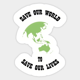 Save Our World Sticker